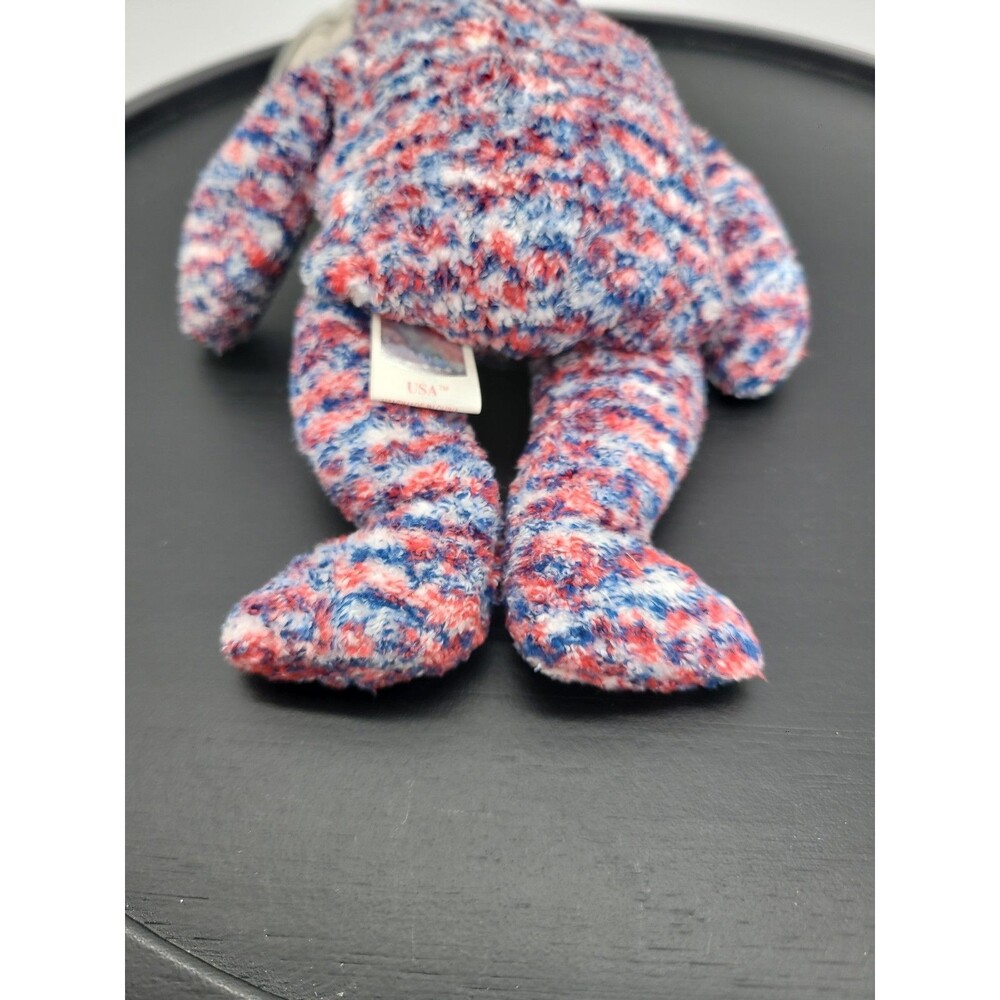 Ty Beanie Baby USA Bear DOB July 4, 2000 New with Tag Protector 8" - Picture 9 of 9